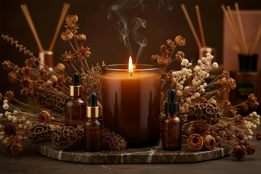 The Power of Essential Oils in Candles: Scent, Mood & Magic